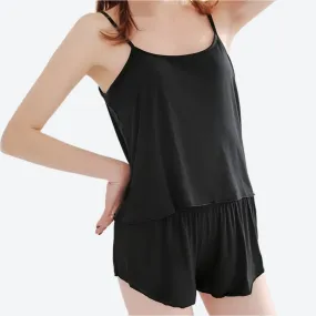 Adjustable Strap Sleeveless Lounge Rompers