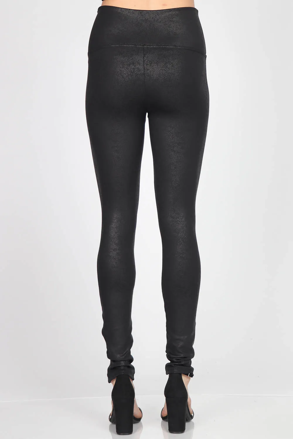 Antiqued Leather Leatherette Leggings