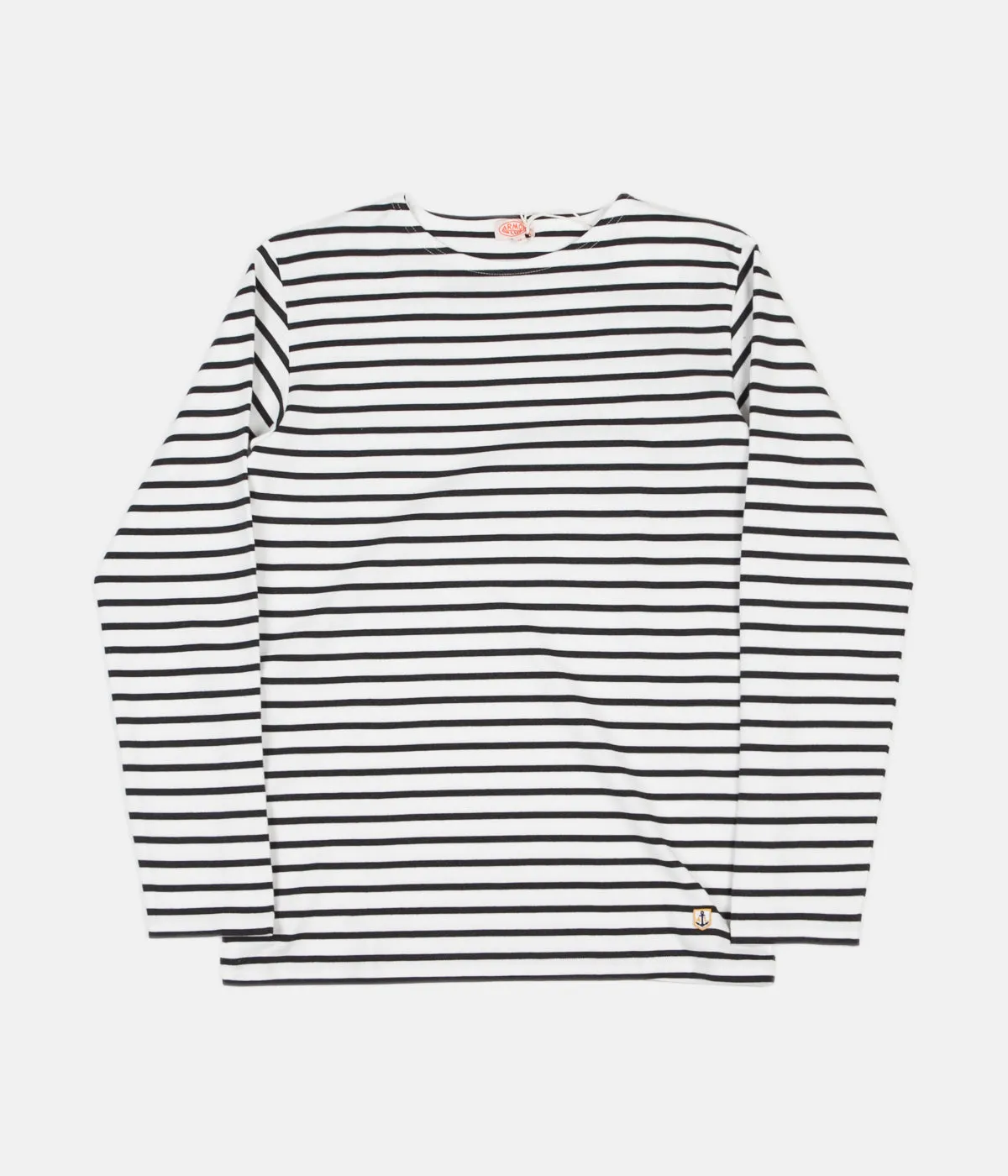 Armor Lux Breton Long Sleeve T-Shirt - Milk / Ebony