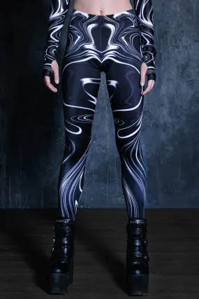 Black Marble Leggings