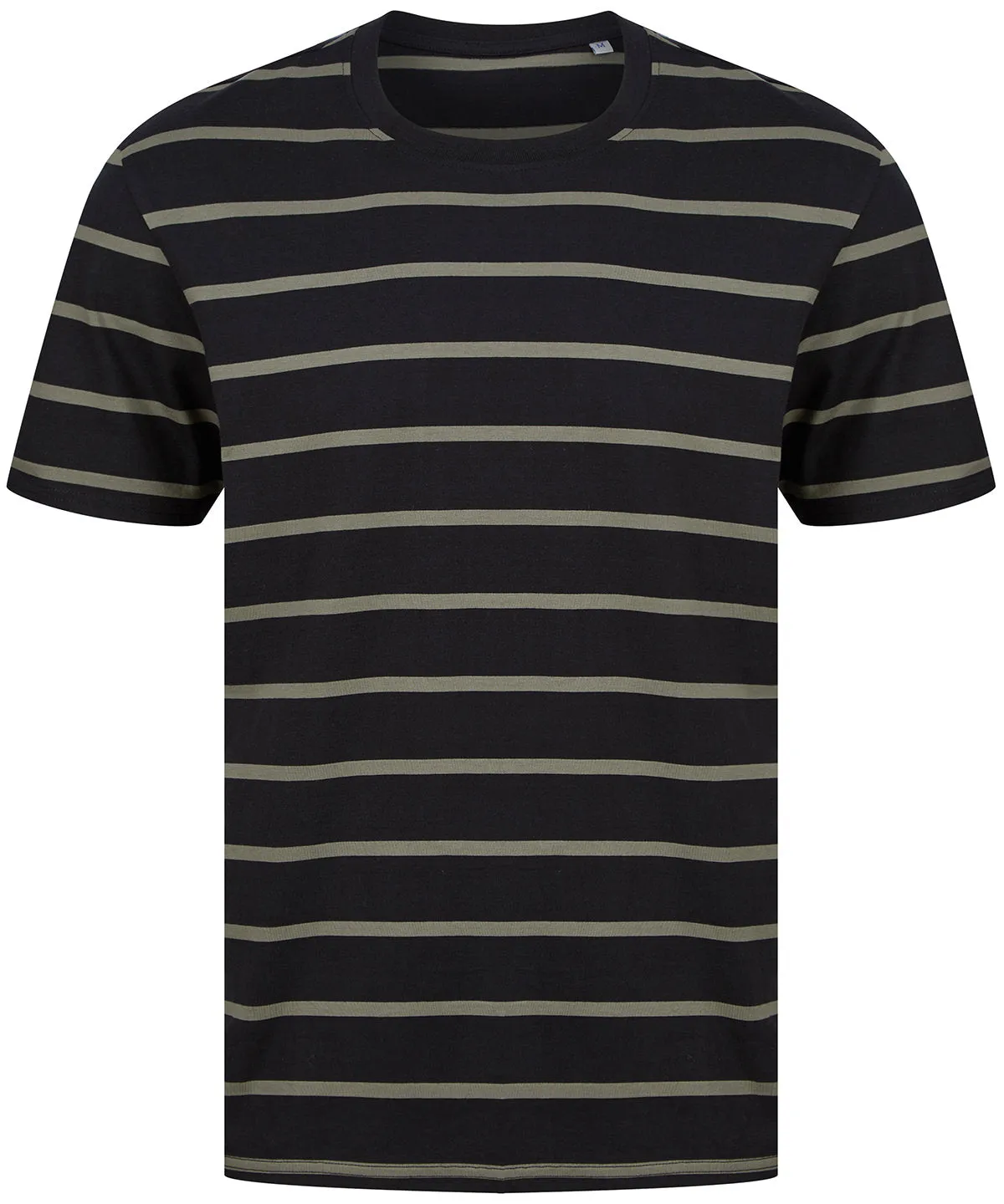 Black/Khaki - Striped T