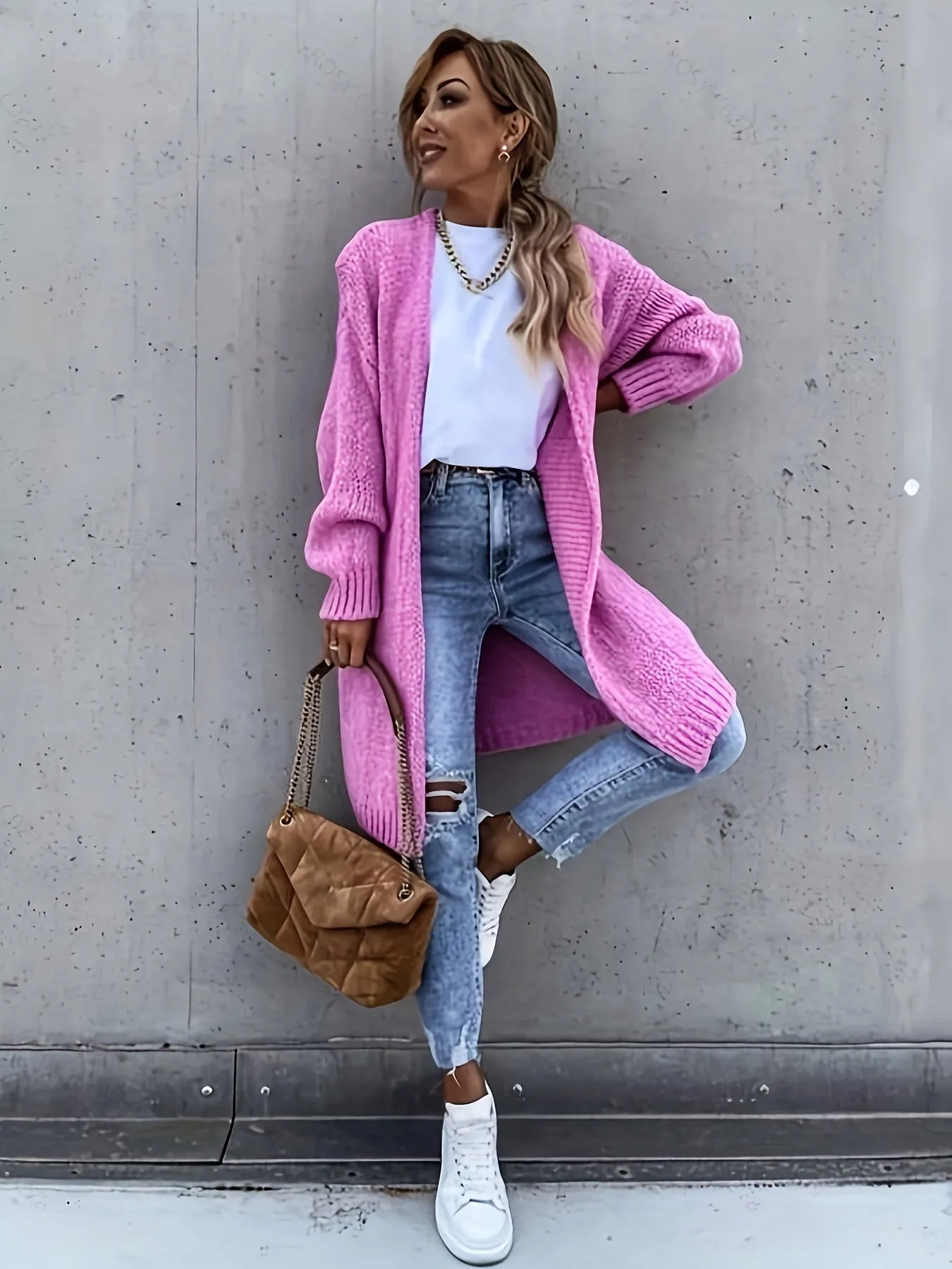 Casual Long Sleeve Knitted Cardigans for Women | Ideal for Autumn