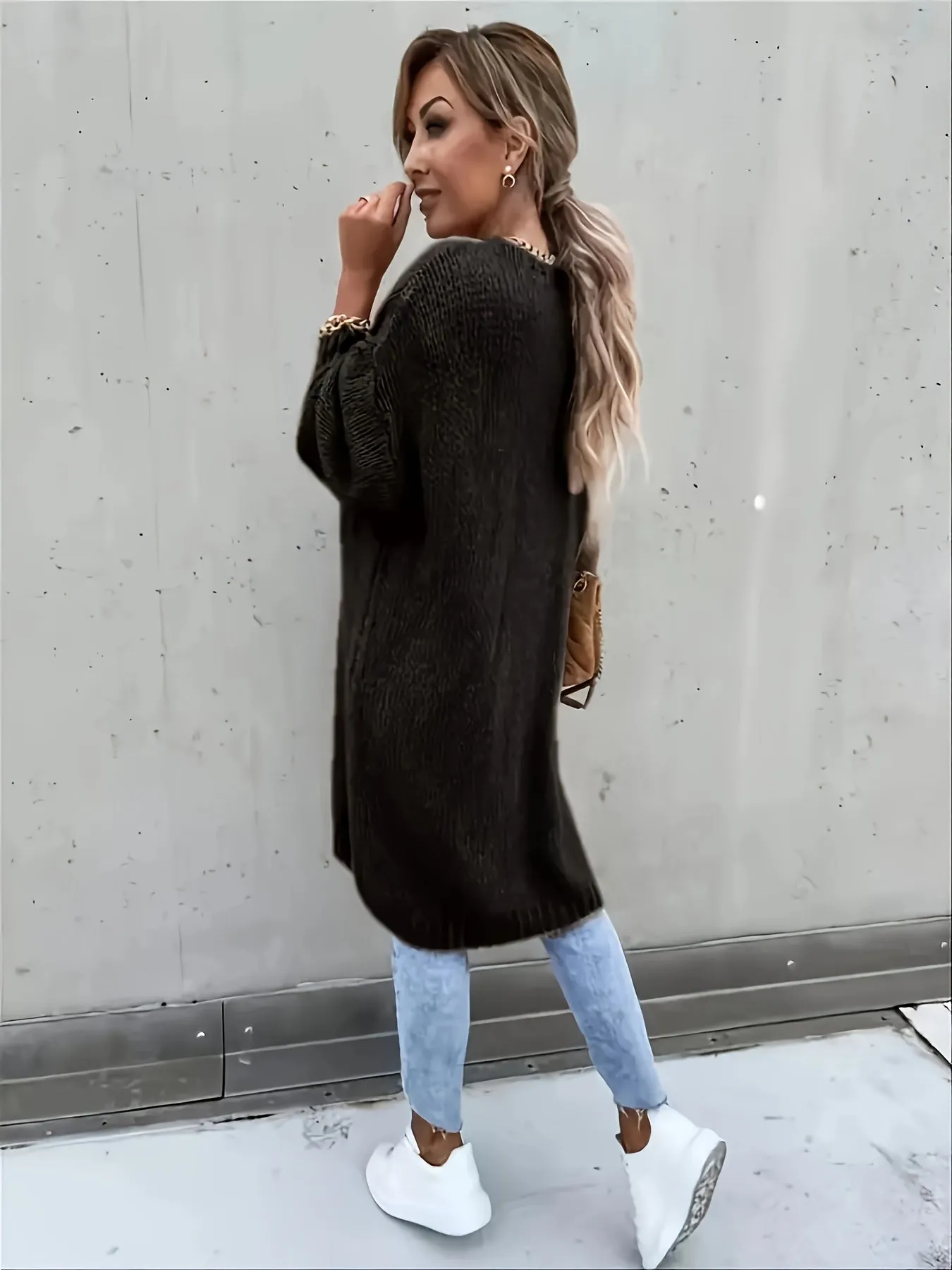 Casual Long Sleeve Knitted Cardigans for Women | Ideal for Autumn