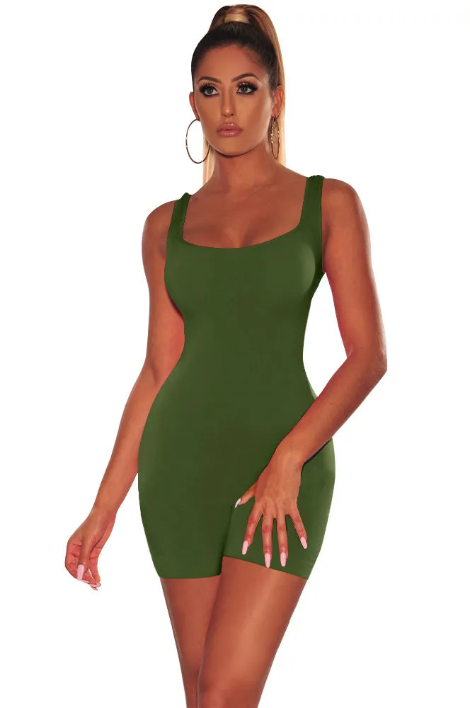 Casual Sexy Women's Backless Slim Playsuit