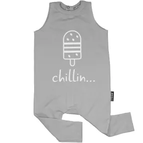 'Chillin...' Sleeveless Harem Romper Grey