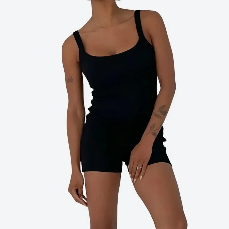 Comfy Sleeveless Fitted Casual Rompers