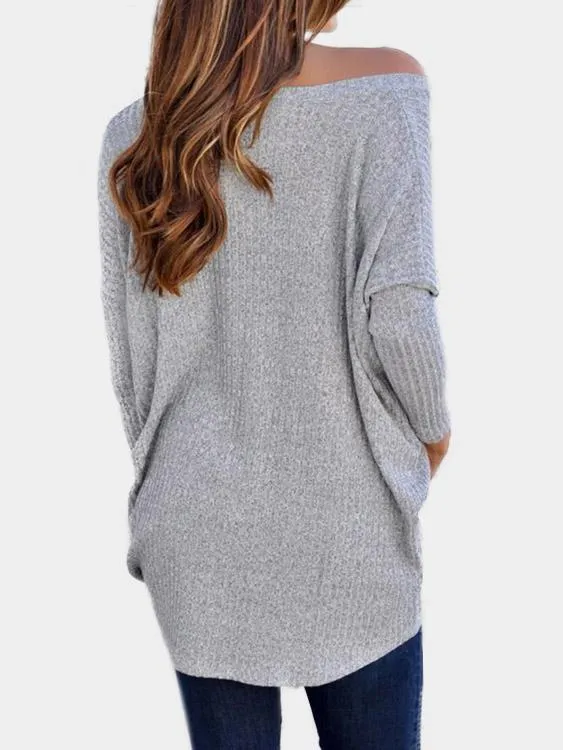 Custom Round Neck One Shoulder Plain Long Sleeve T-Shirts