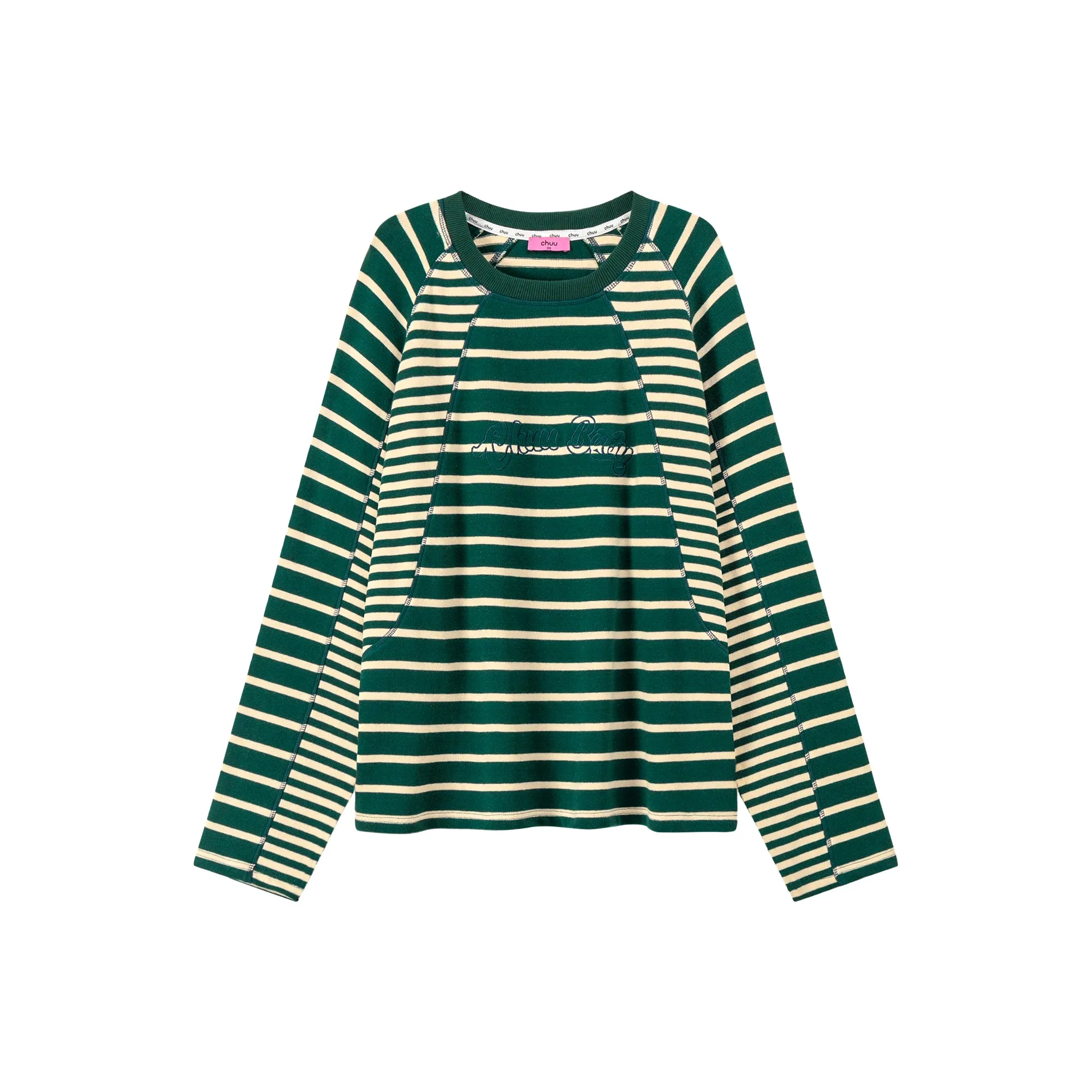 Cut To The Chase Striped Raglan T-Shirt