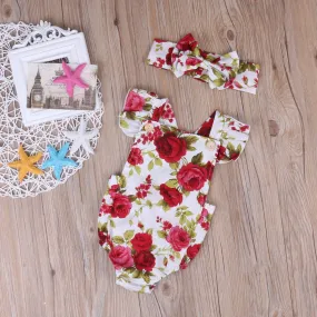 Cute Floral Romper & Headband