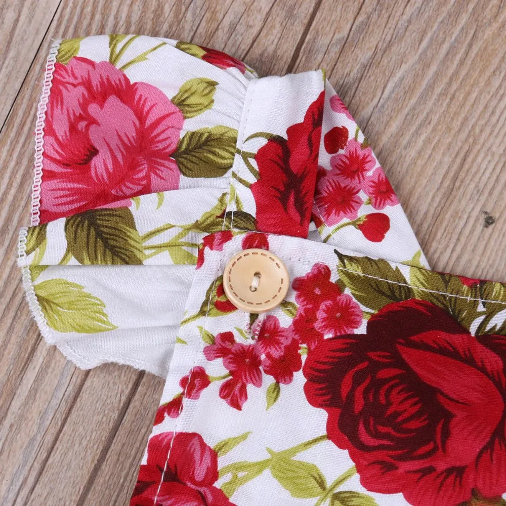 Cute Floral Romper & Headband