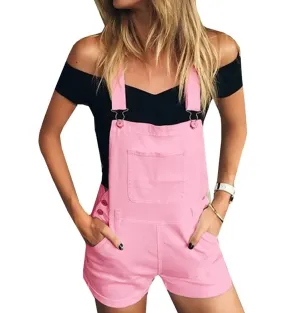 Denim Bib Short Overalls - Must-Have Rompers for the Season