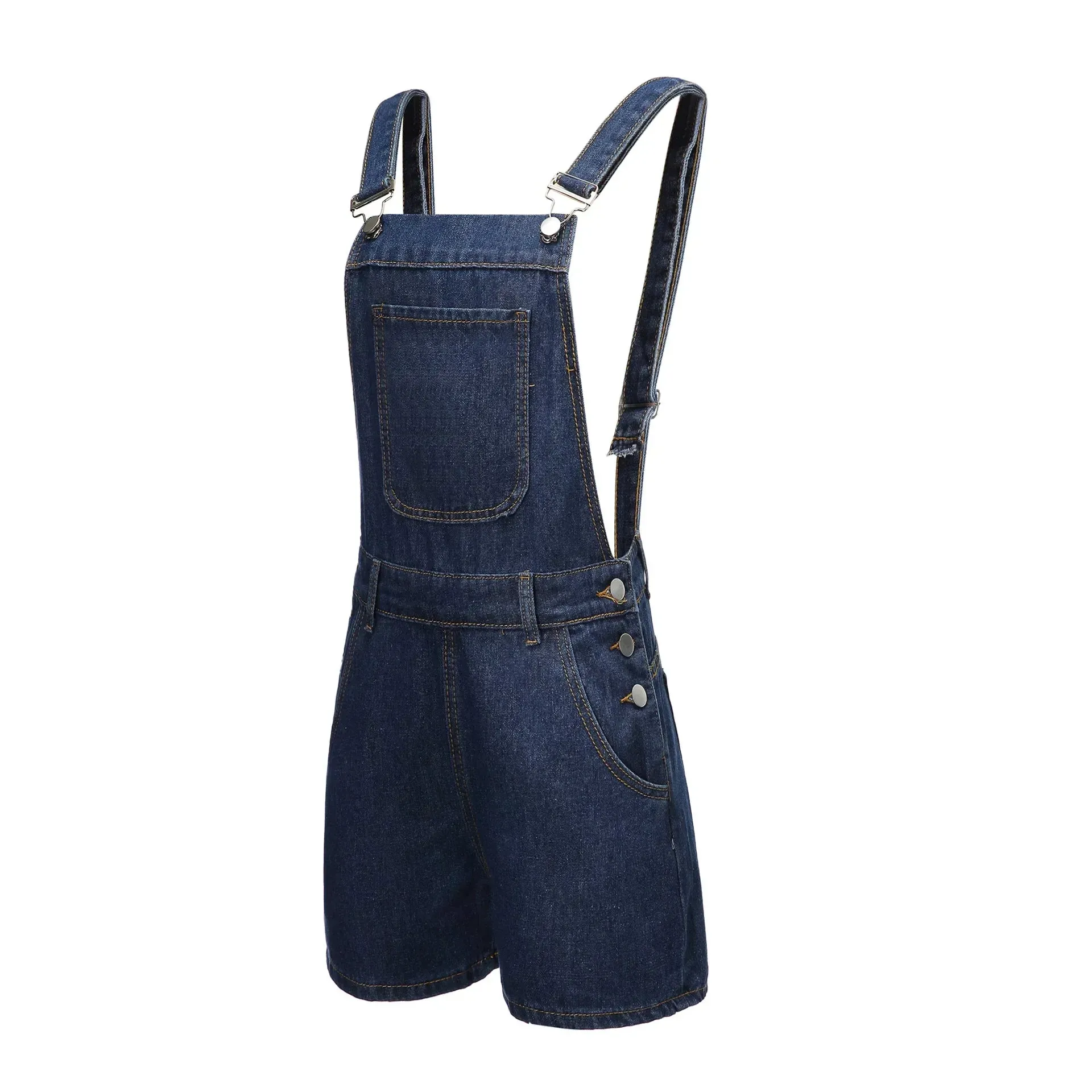 Denim Bib Short Overalls - Must-Have Rompers for the Season