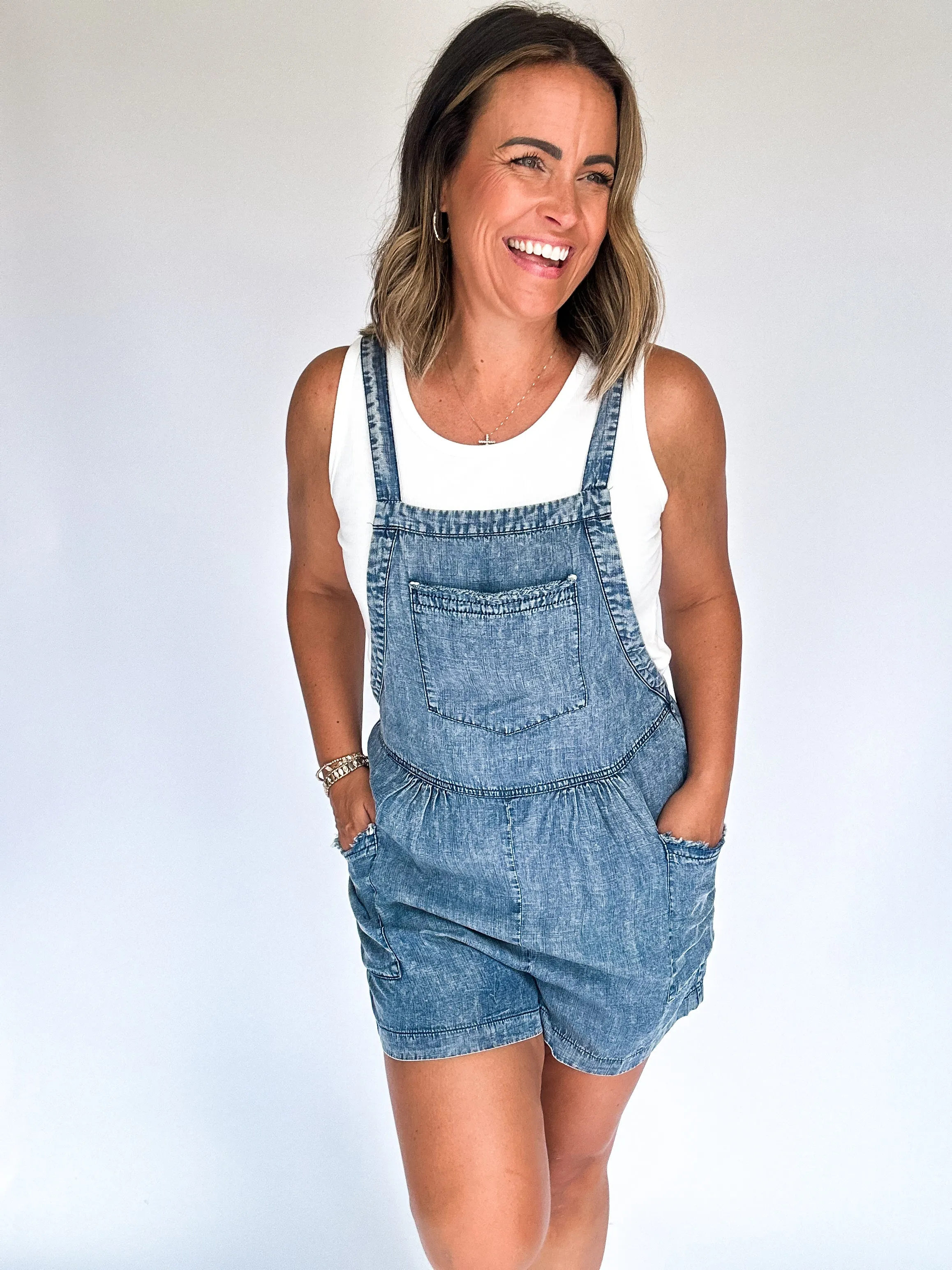 Denim Casual Romper