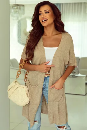 Dolman Half Sleeve Long Cardigan