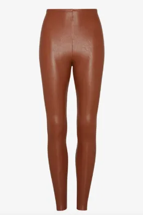 Faux Leather Legging - Cocoa