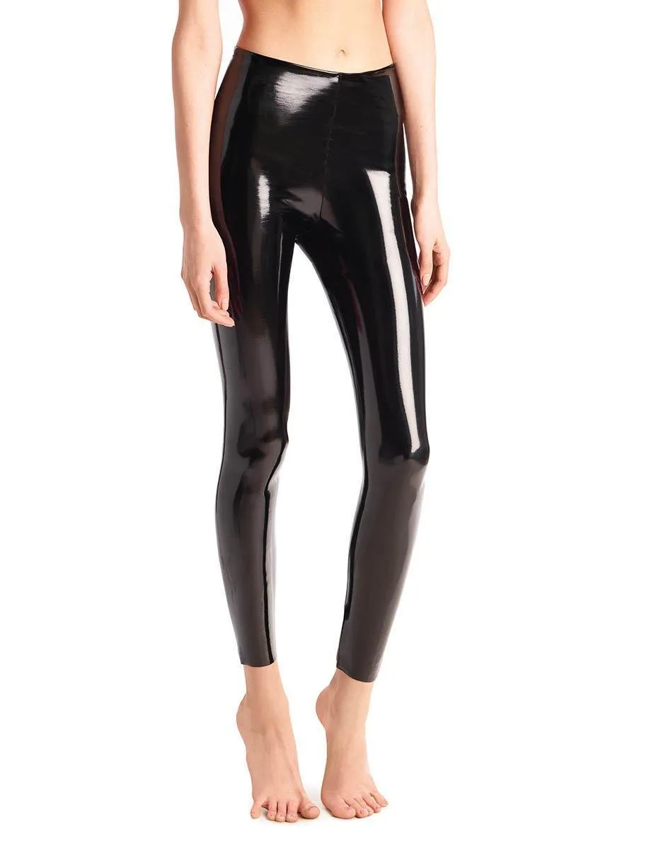 Faux Patent Leather leggings (Black)