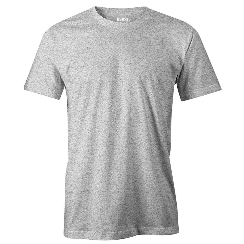 Grey Marl Crew Neck T-Shirt