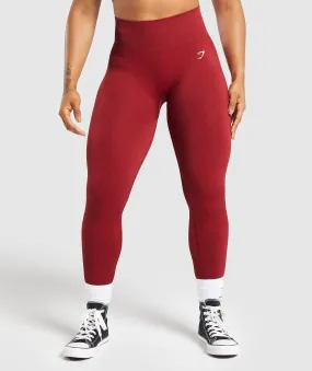 Gymshark Adapt Fleck Seamless Leggings - Reps Red/Conditioning Red