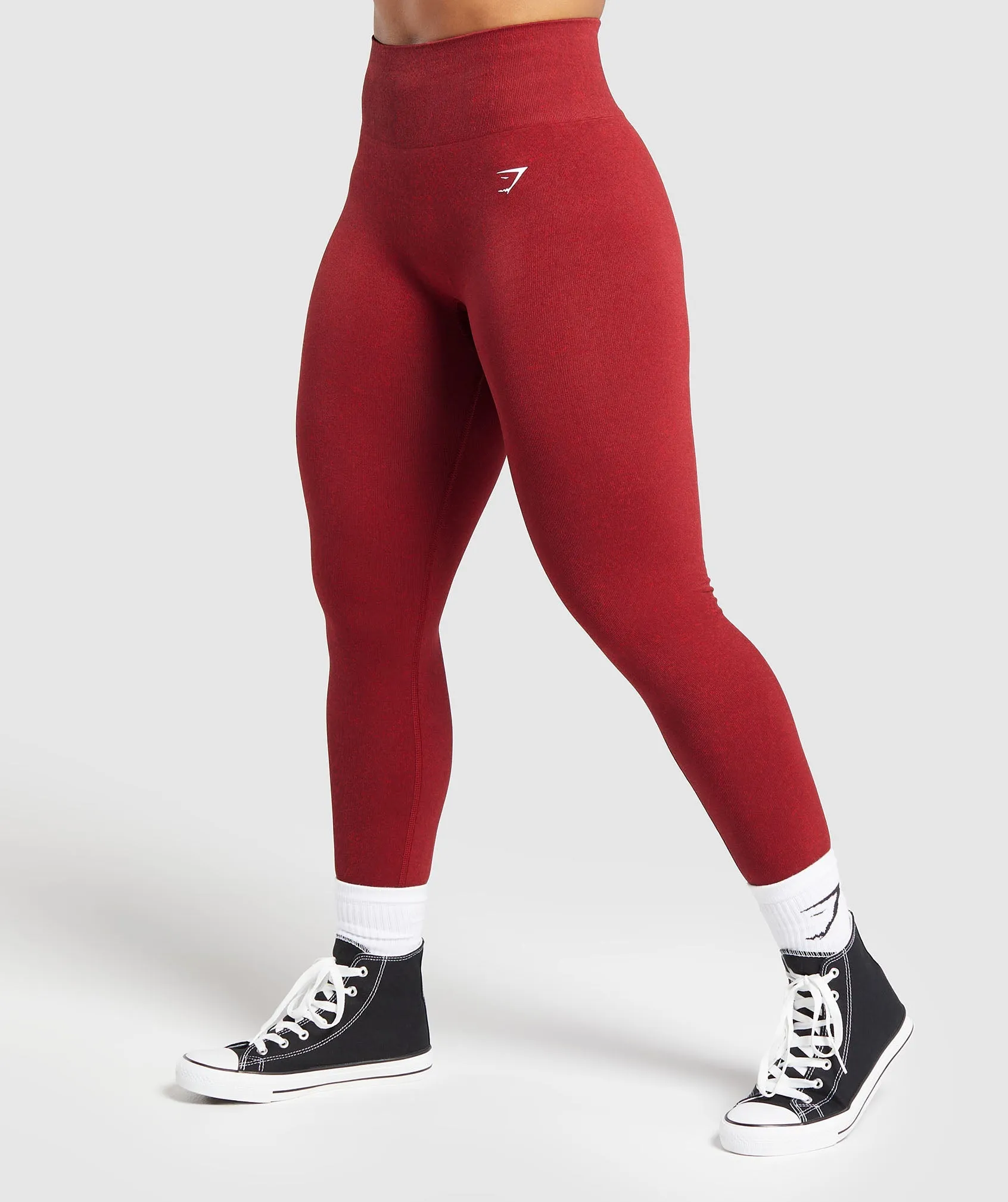 Gymshark Adapt Fleck Seamless Leggings - Reps Red/Conditioning Red