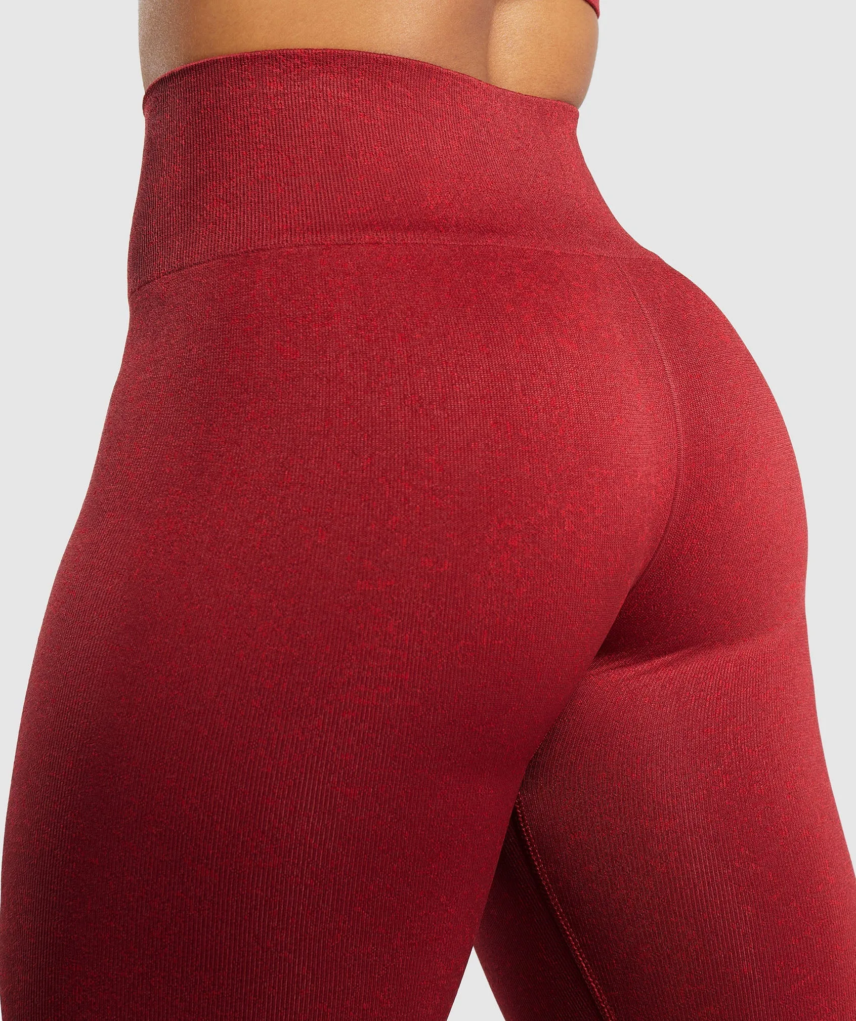 Gymshark Adapt Fleck Seamless Leggings - Reps Red/Conditioning Red