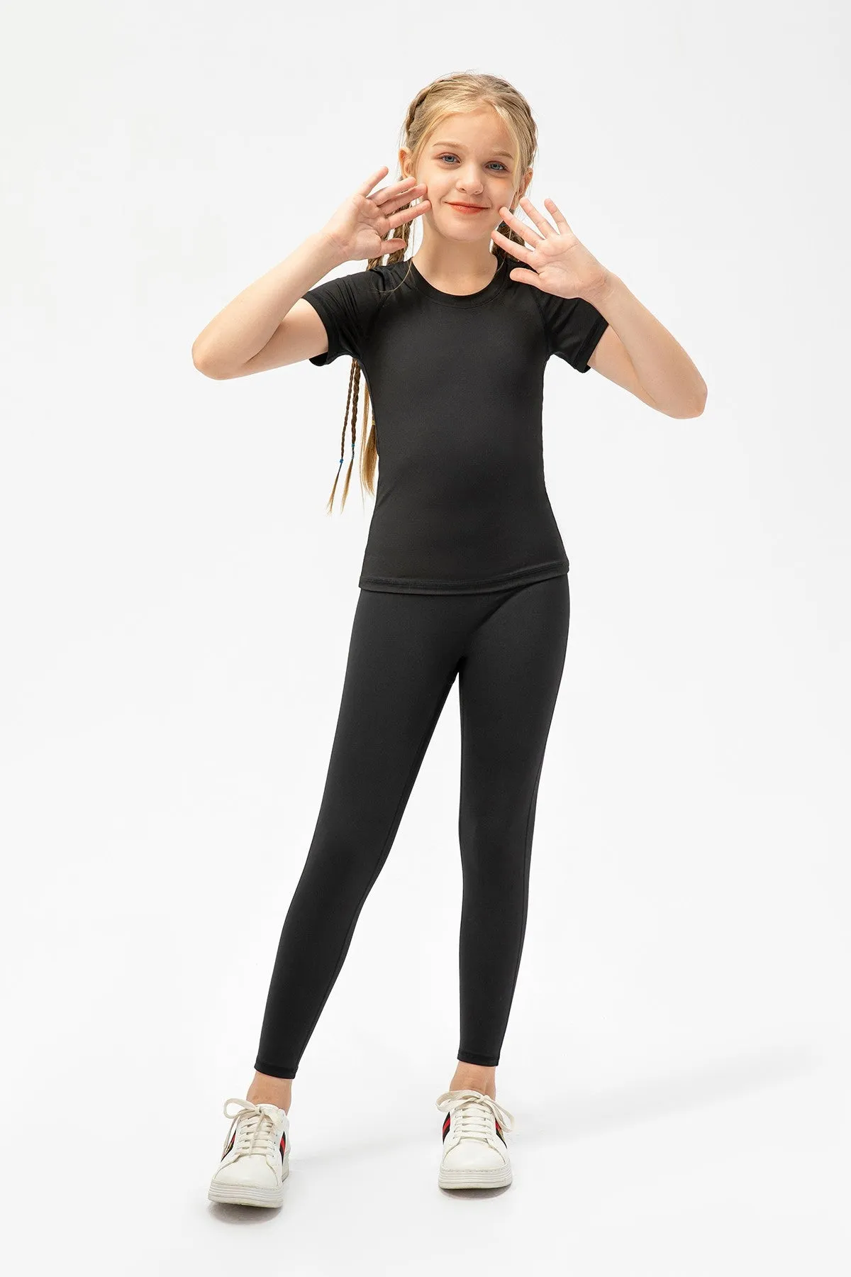 High-Rise Yoga Leggings for Girls