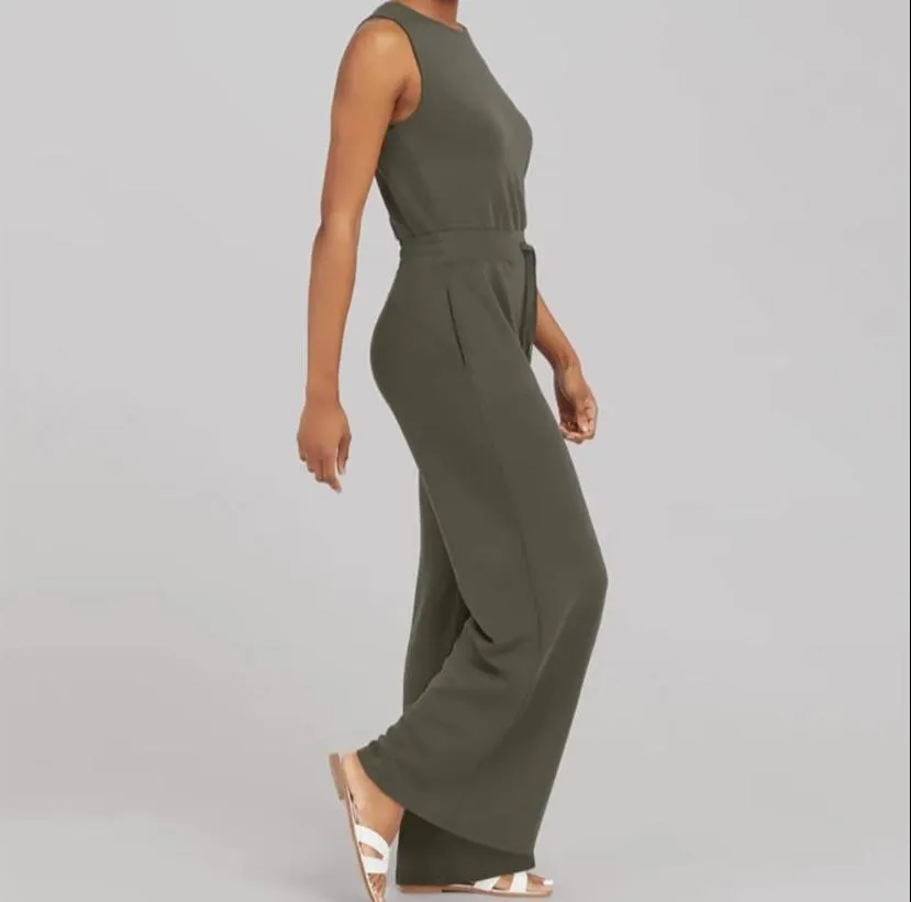 Jumpsuits For Women Wide Leg Pants Sleeveless Dress B-66550