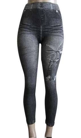 Leggings Printed Denim Look  (FAB-9389)