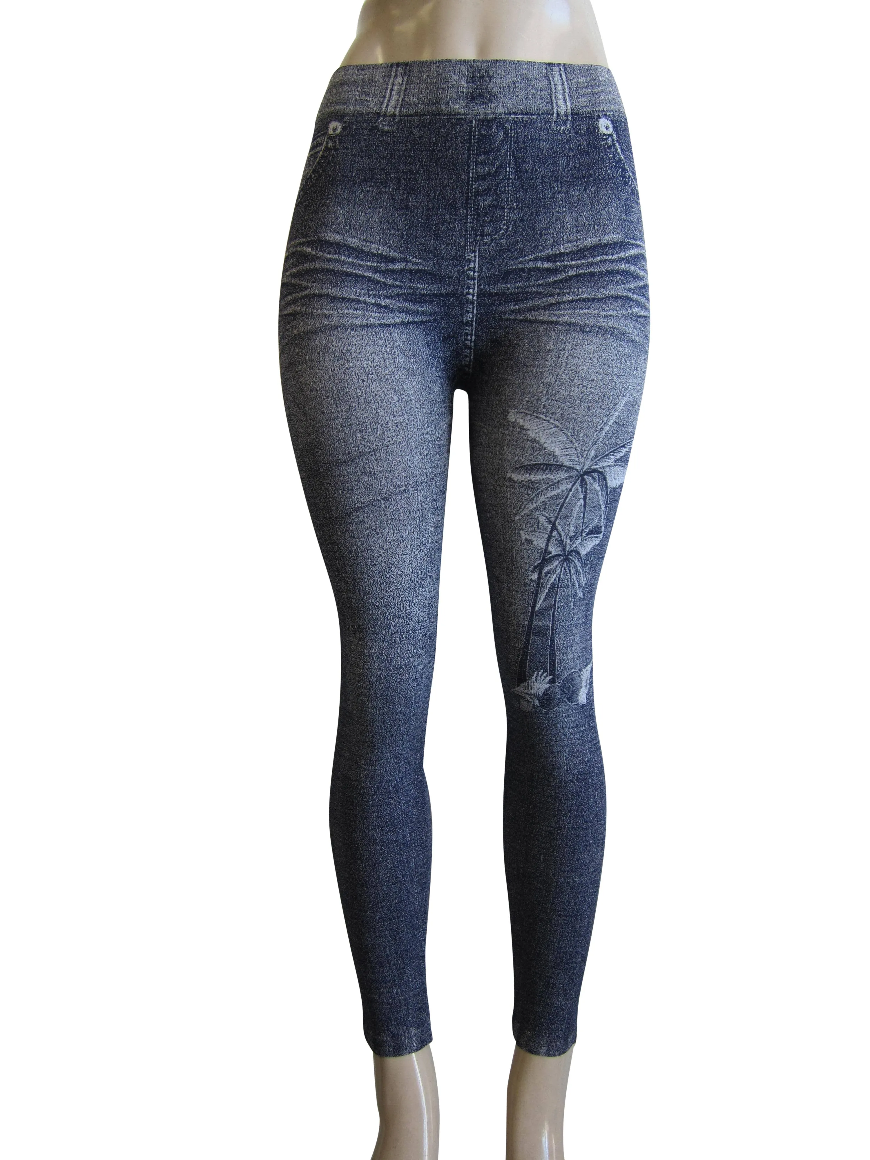 Leggings Printed Denim Look  (FAB-9389)