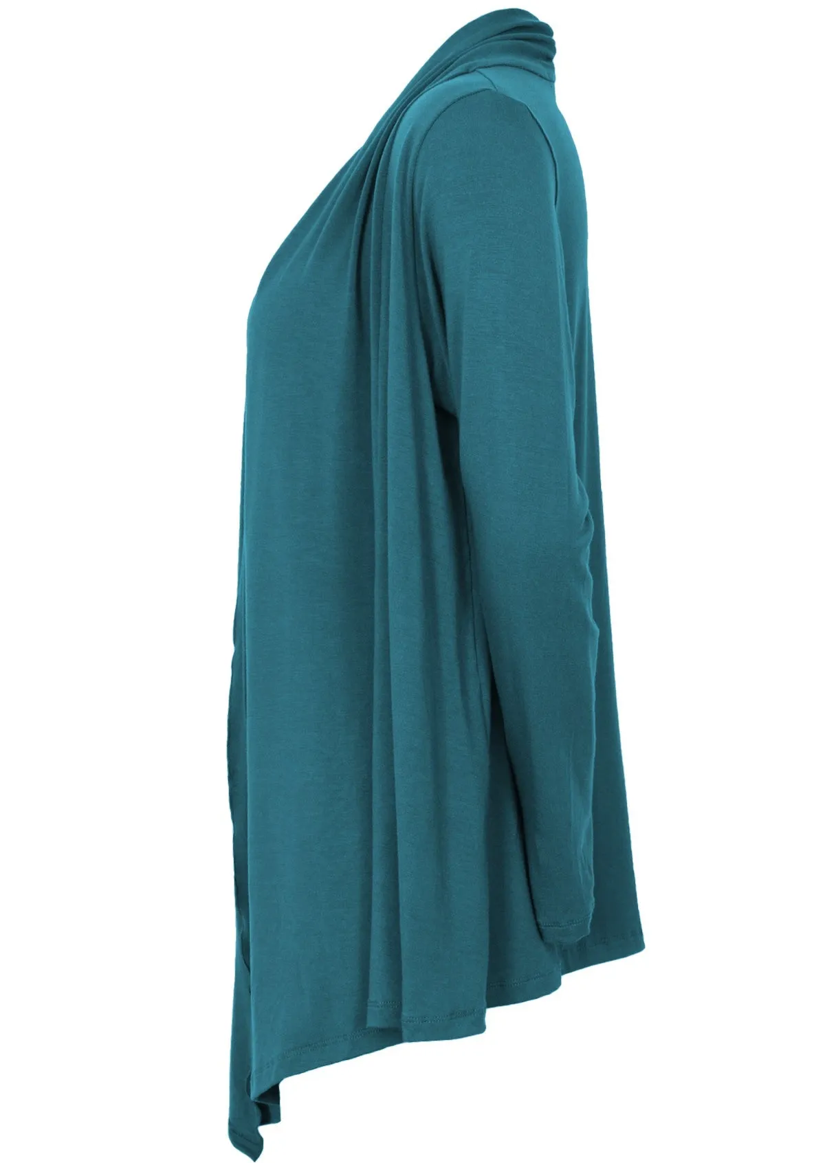 Long Sleeve Stretch Cardi Teal