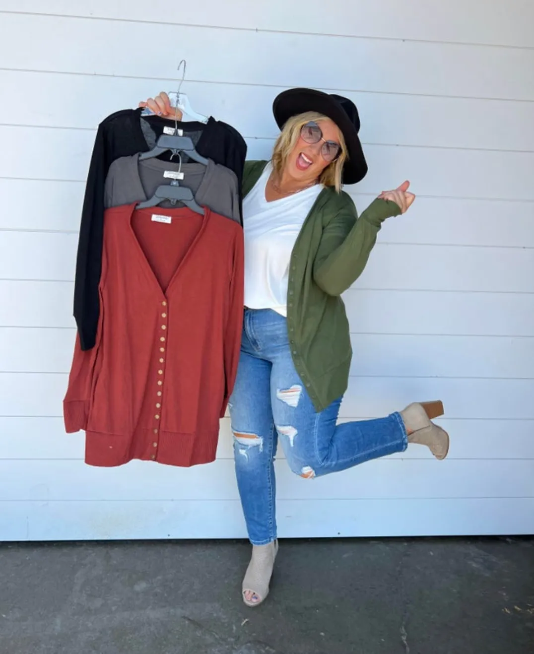 Long Snap Front Cardigan - Final Sale