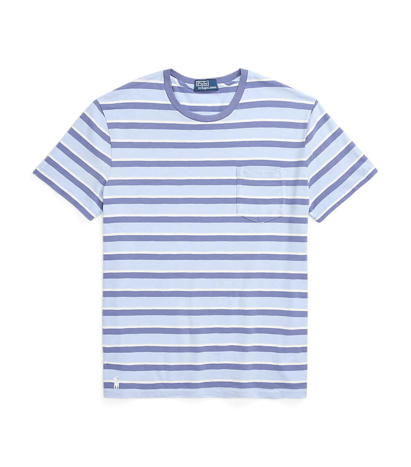 Men's Standard Fit Striped Jersey T-Shirt Estate Blue