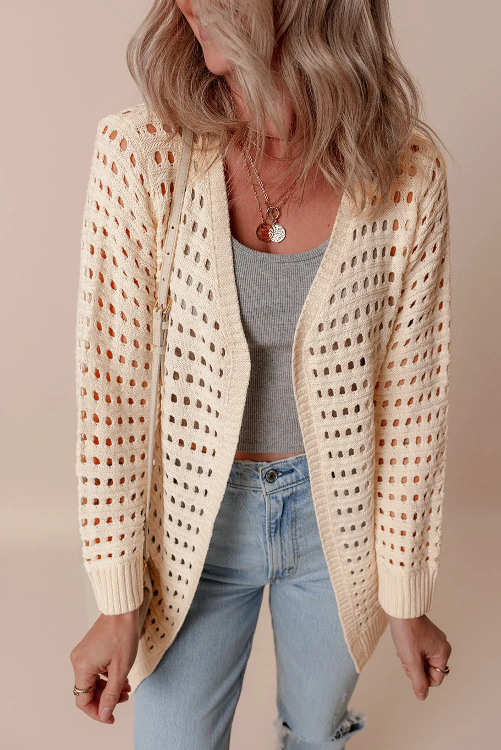 Open Knit Duster Cardigan