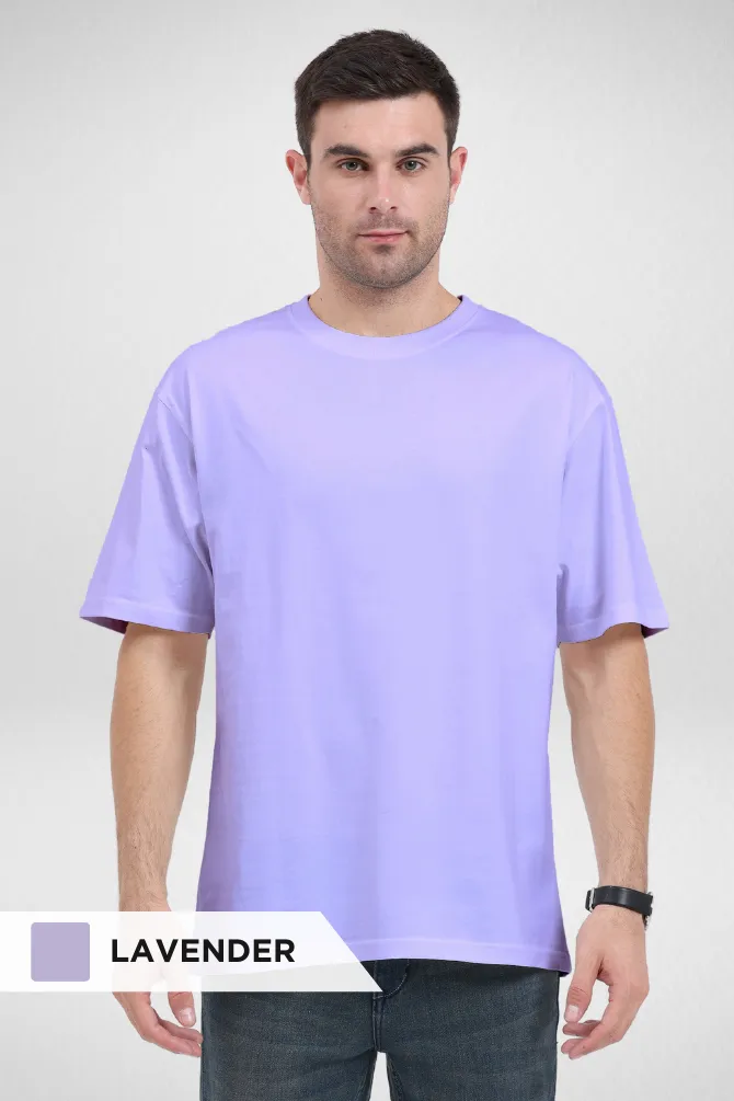 Pack Of 3 Oversized T-Shirts Mint Lavender and Coral for Men