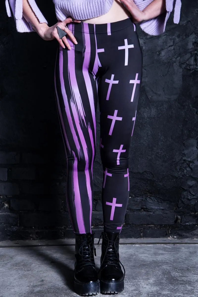 Pastel Cross Leggings