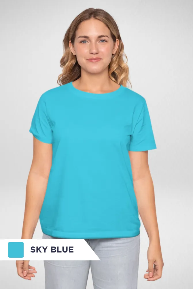 Pick Any 2 Plain T-shirts Combo for Women