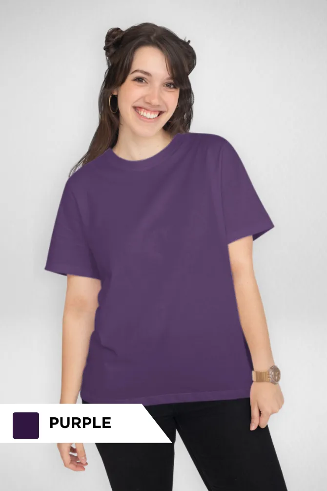 Pick Any 2 Plain T-shirts Combo for Women