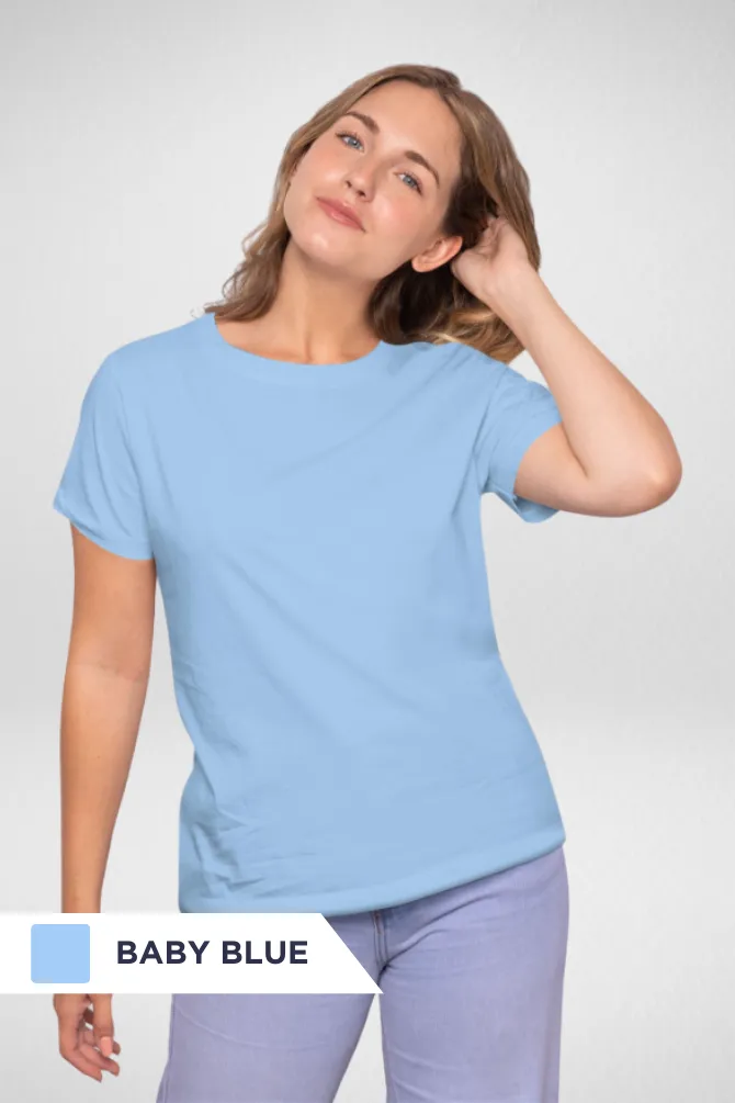 Pick Any 2 Plain T-shirts Combo for Women