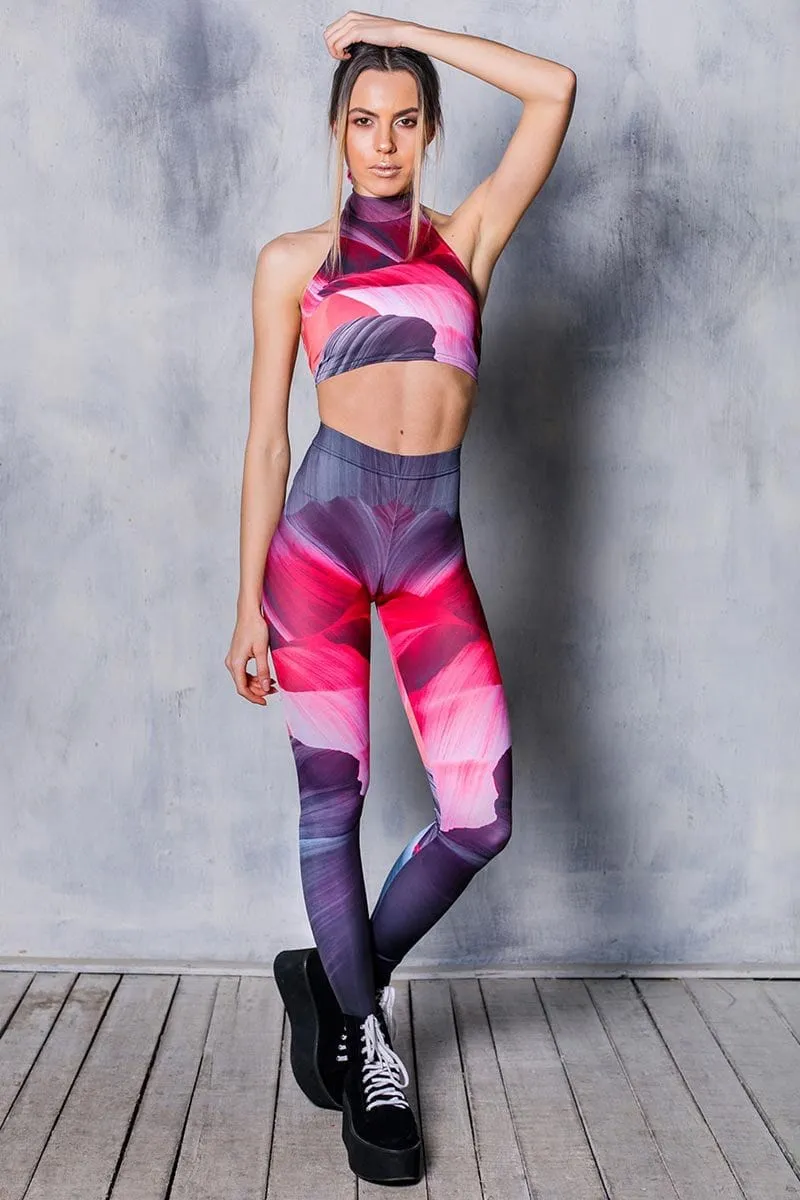 Pink Wave Leggings