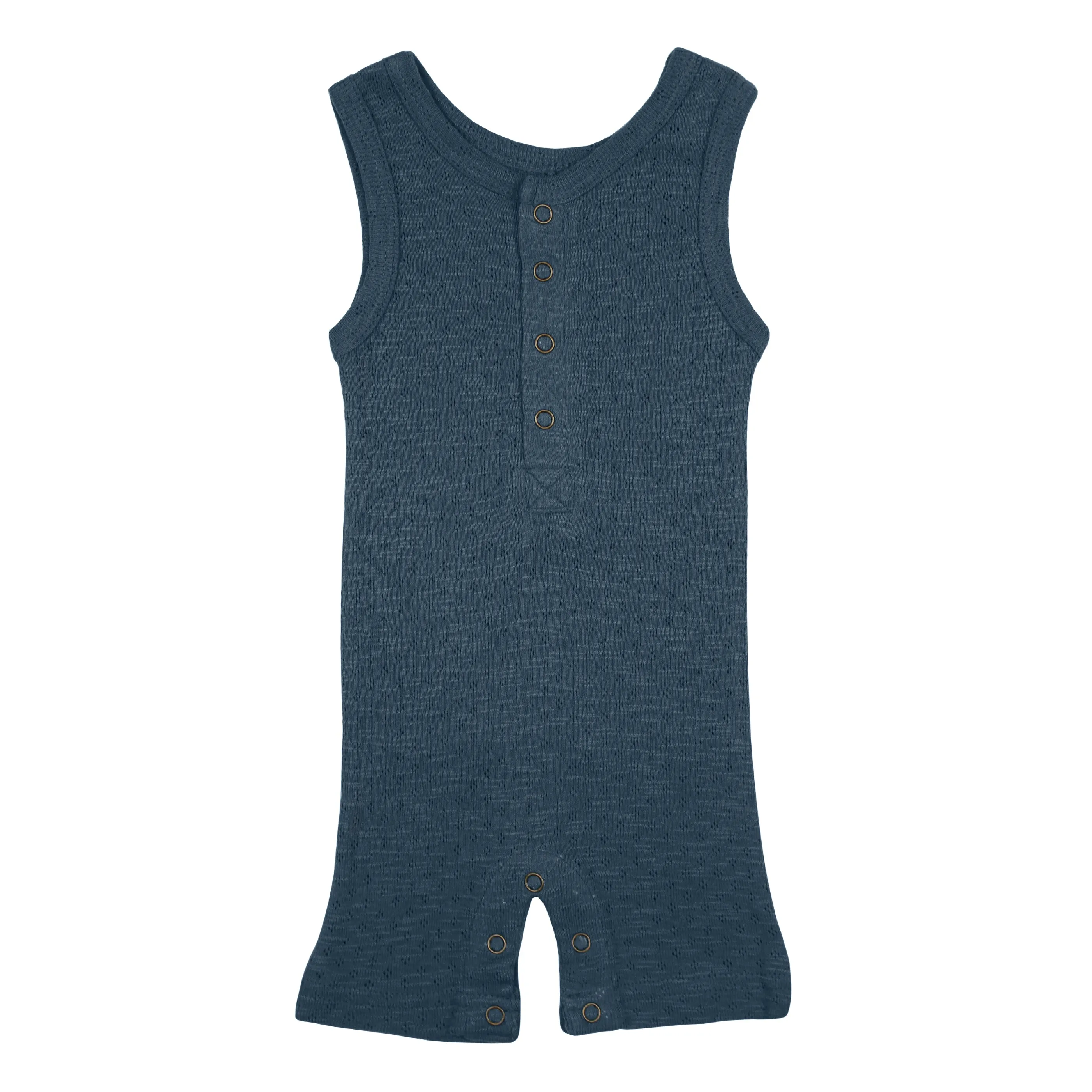 Pointelle Sleeveless Rompers