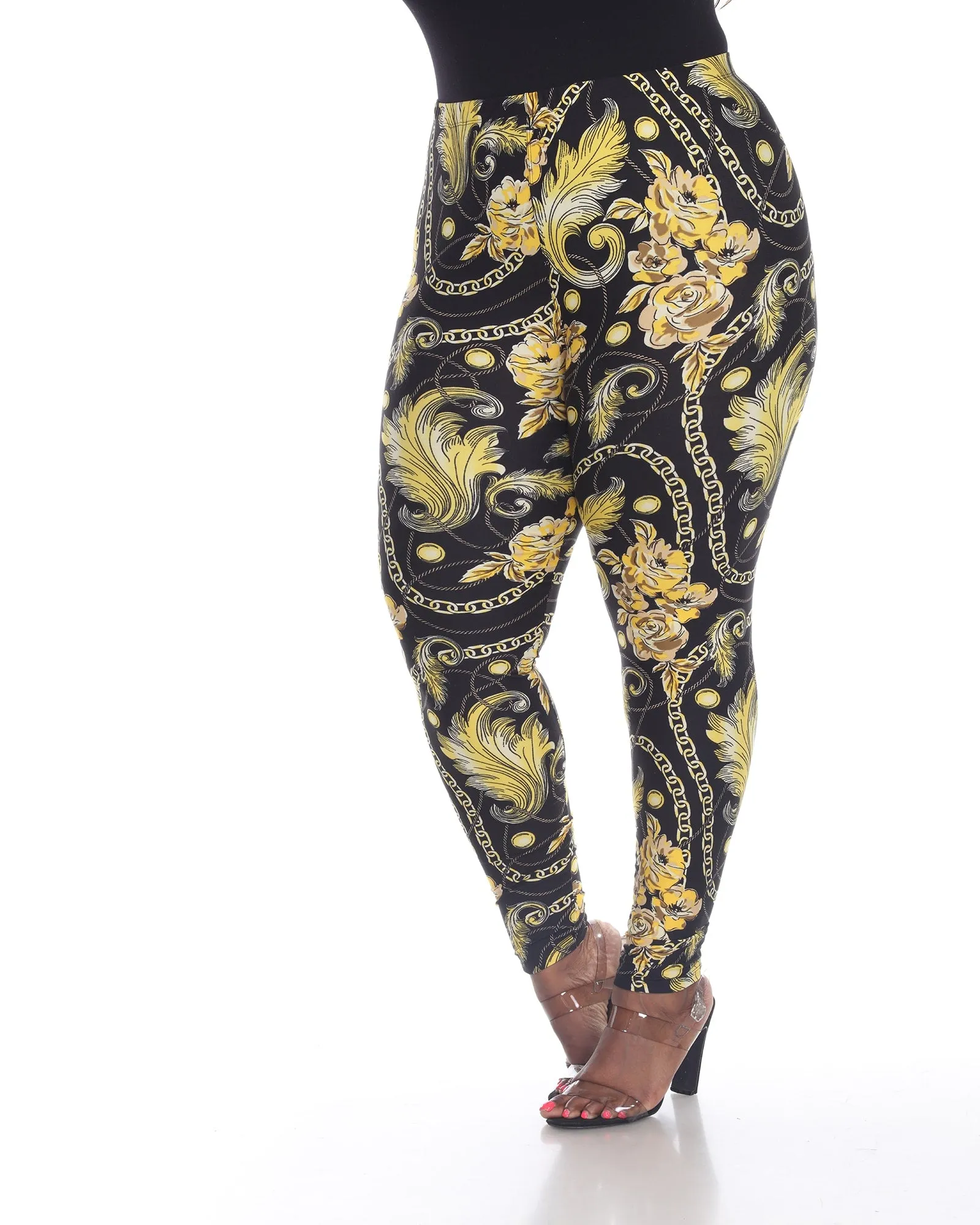 Printed Black Gold Leggings | Black Gold