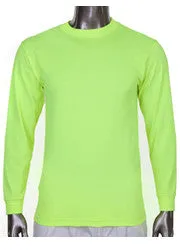 Pro Club Comfort Long Sleeve Safety Green T Shirt