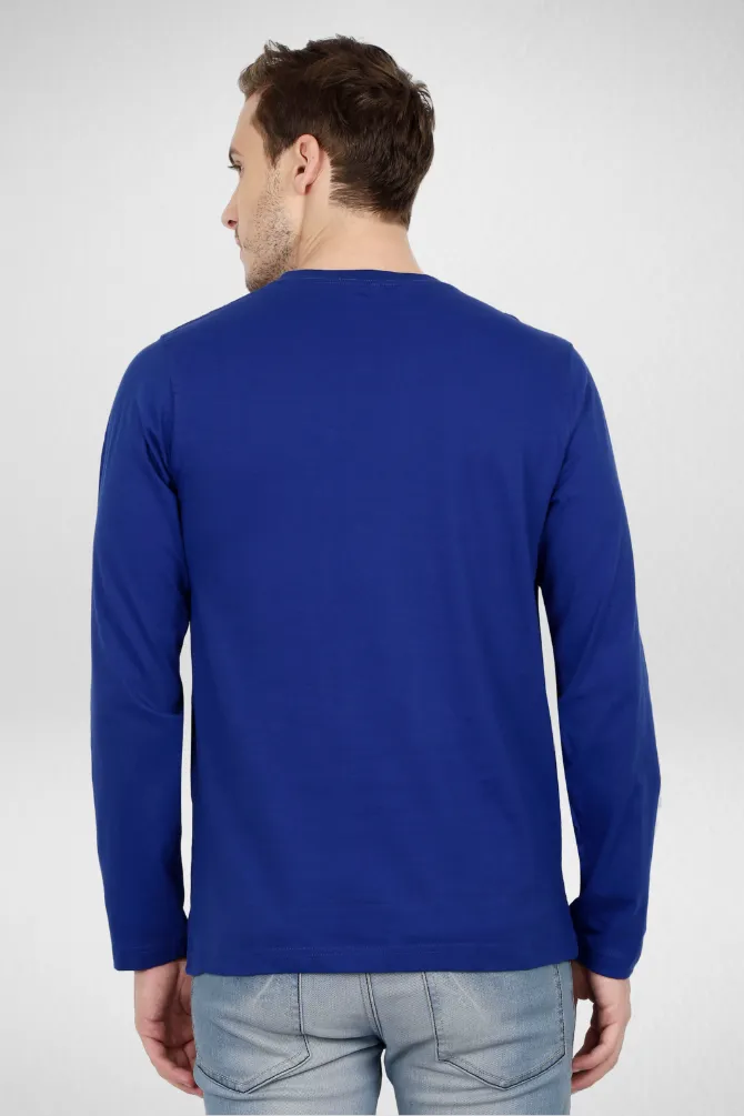 Royal Blue and Maroon Full Sleeve T-Shirts Combo for Men