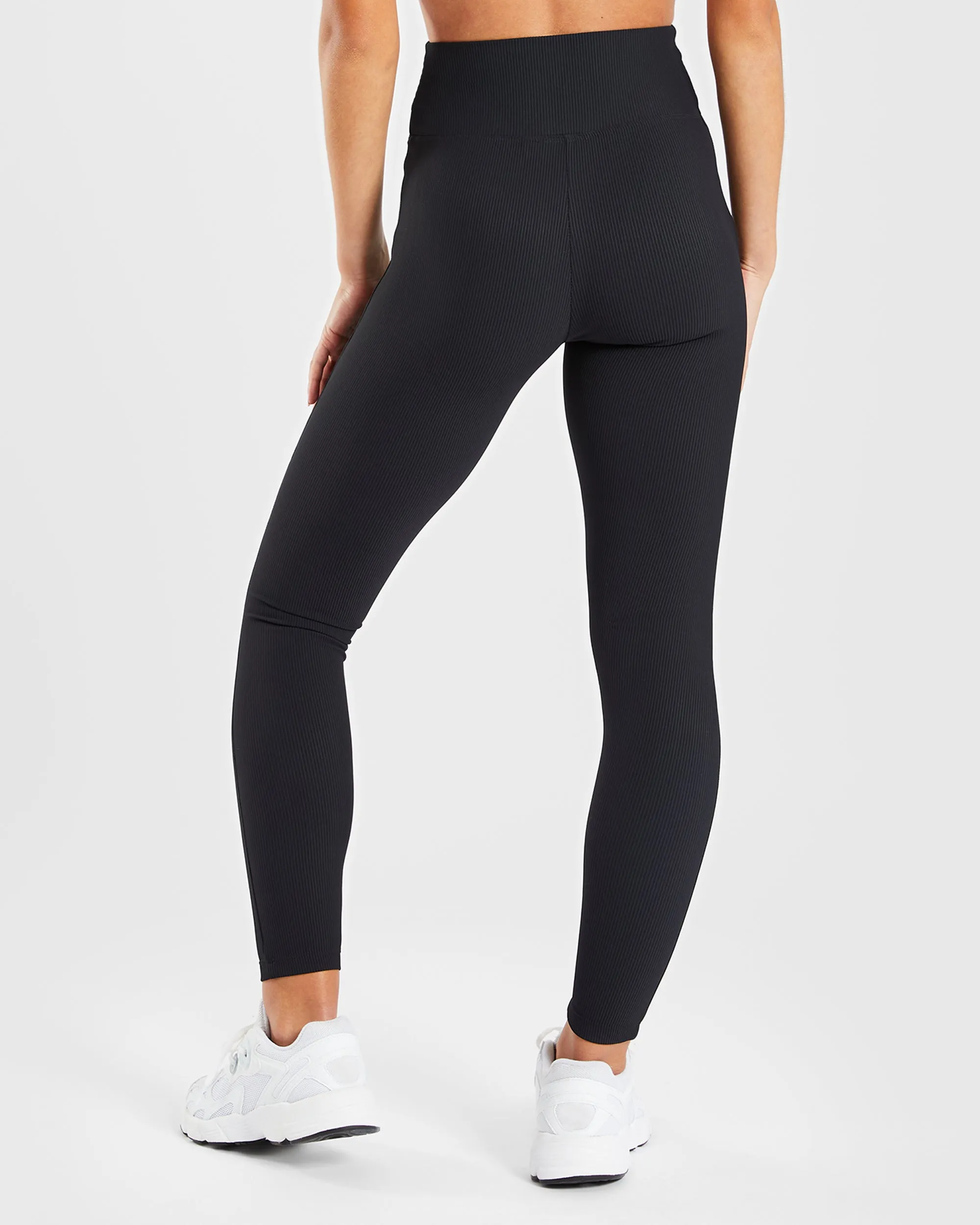 Sculpt Ribbed Leggings - Black