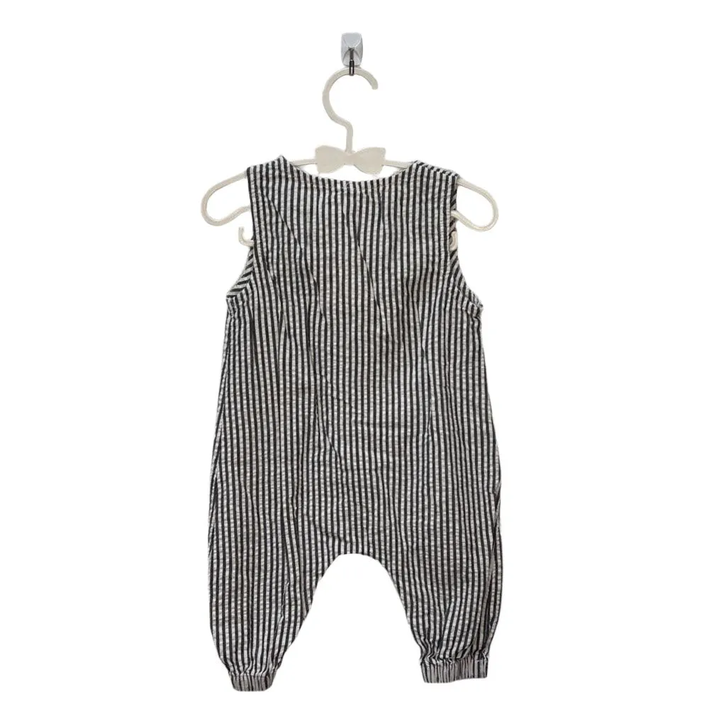 Sleeveless Romper / Striped