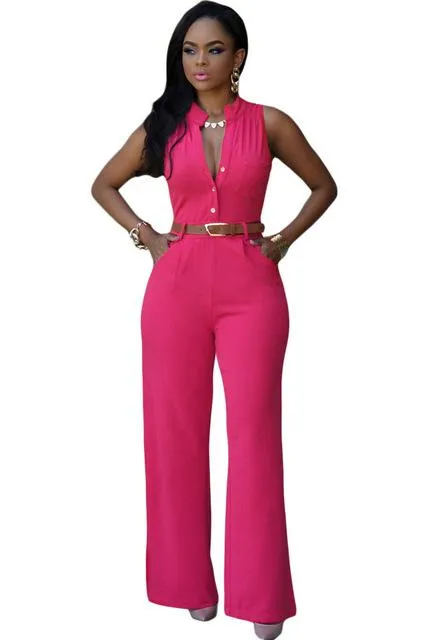 Sleeveless Slim Jumpsuit