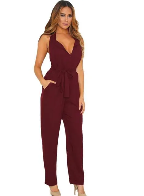 Sleeveless Slim Jumpsuit