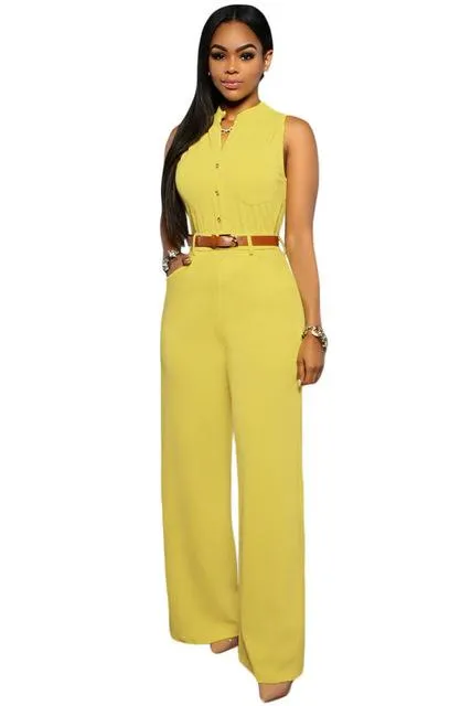 Sleeveless Slim Jumpsuit