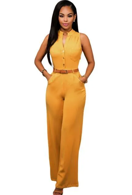 Sleeveless Slim Jumpsuit