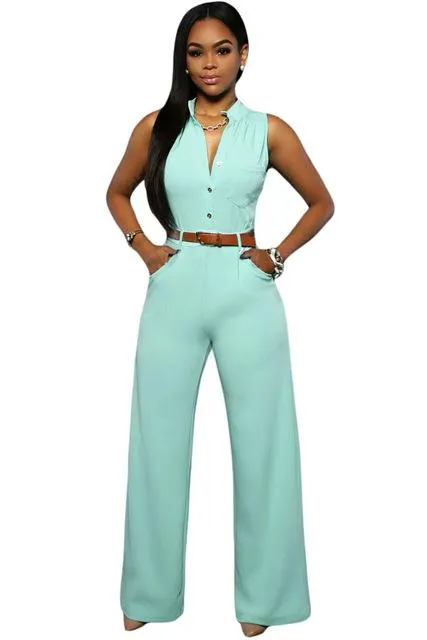 Sleeveless Slim Jumpsuit