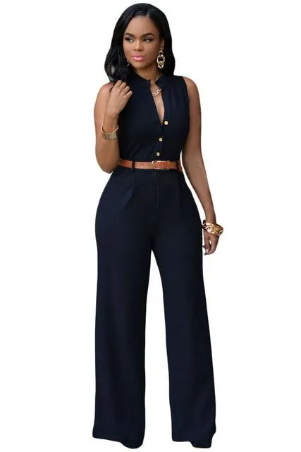 Sleeveless Slim Jumpsuit